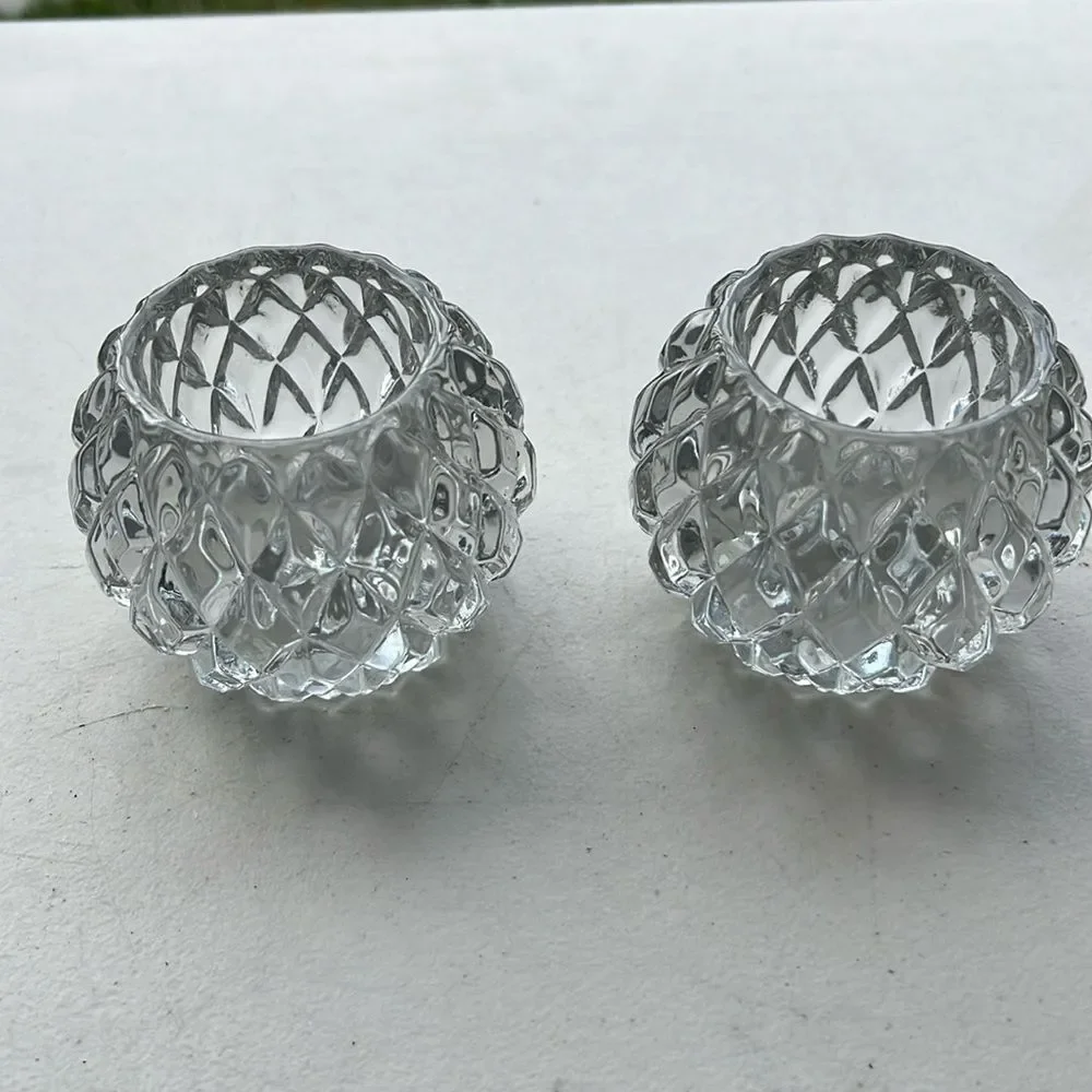 Pair of Mikasa Crystal Candle Holders 🌸